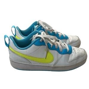 Nike Court Borough Low 2 GS / 6.5Y White Baltic Blue Volt